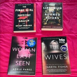 4 thriller mystery books